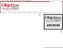 Tablet Screenshot of diarioobjetivo.com.mx